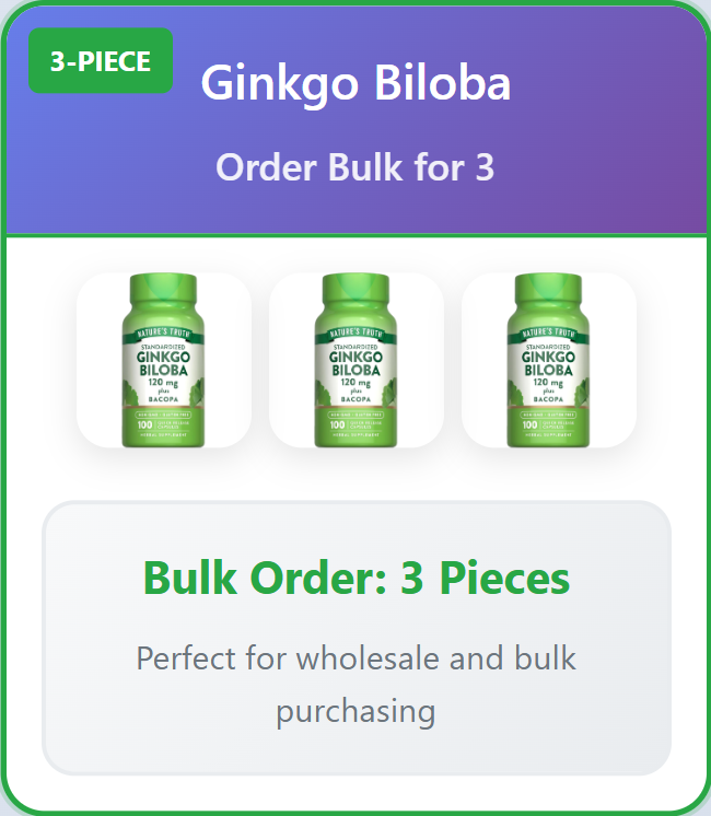 Ginkgo Biloba - 3 Piece Bulk