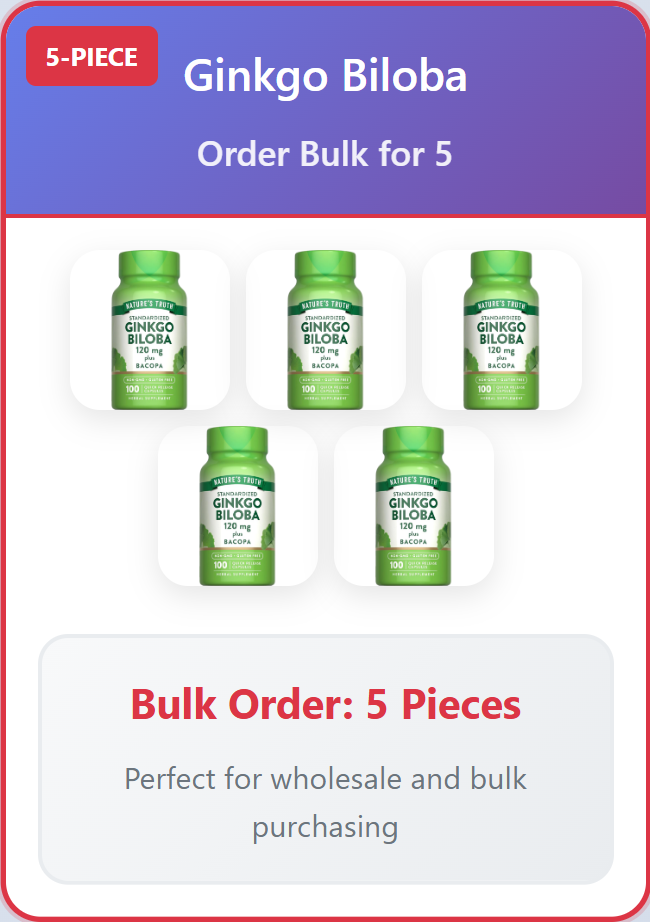 Ginkgo Biloba - 5 Piece Bulk