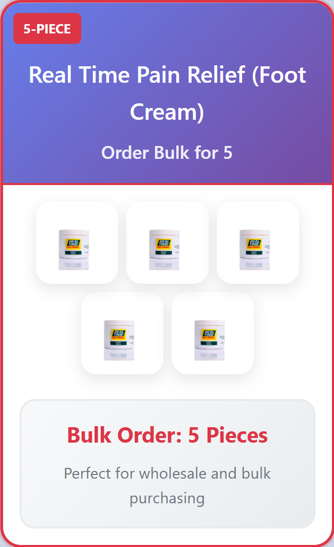 5 piece Real Time Pain Relief (Foot Cream)